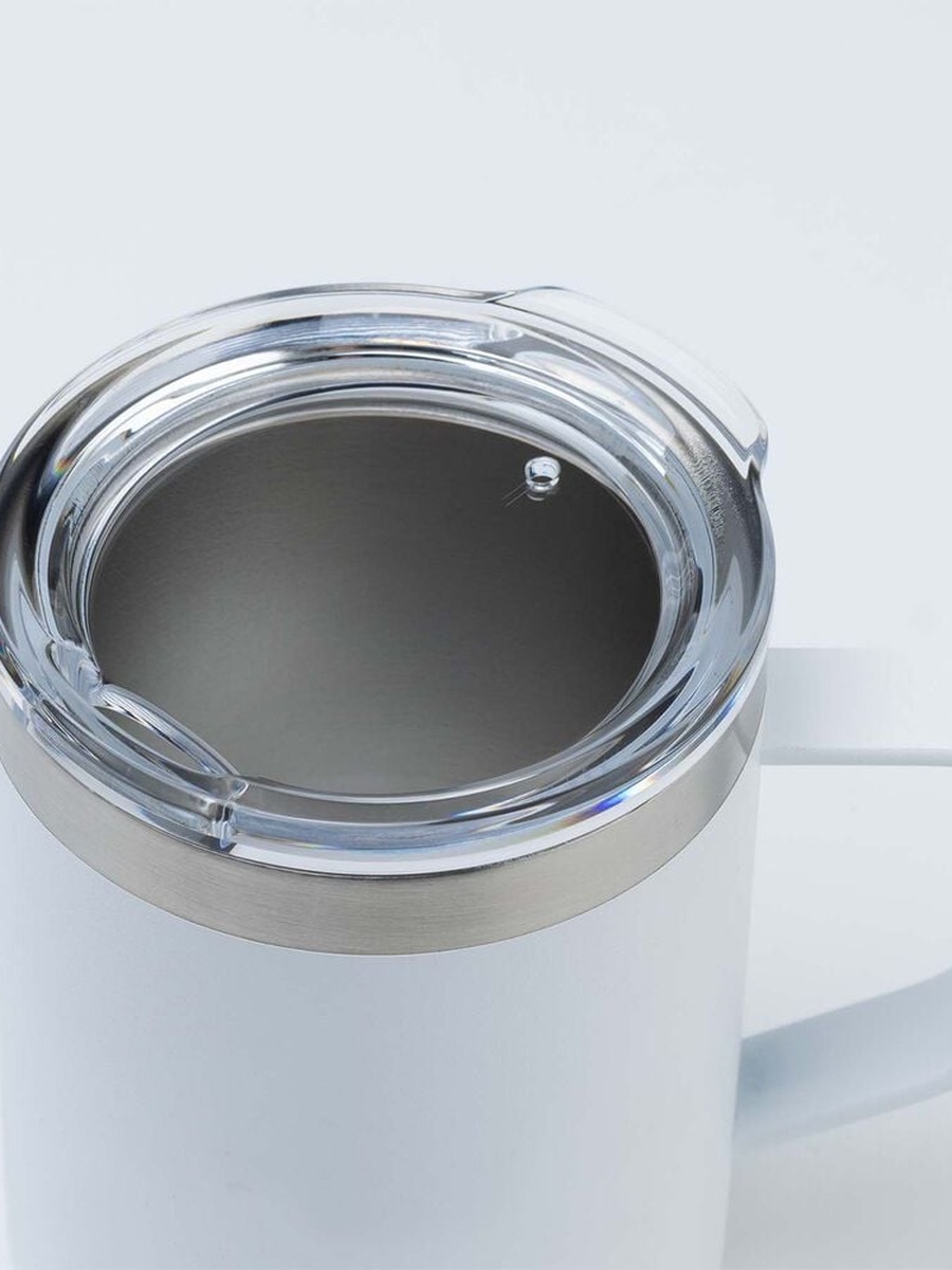 Kemi Ii Mug-350ml, Milk White, Stainless Steel
