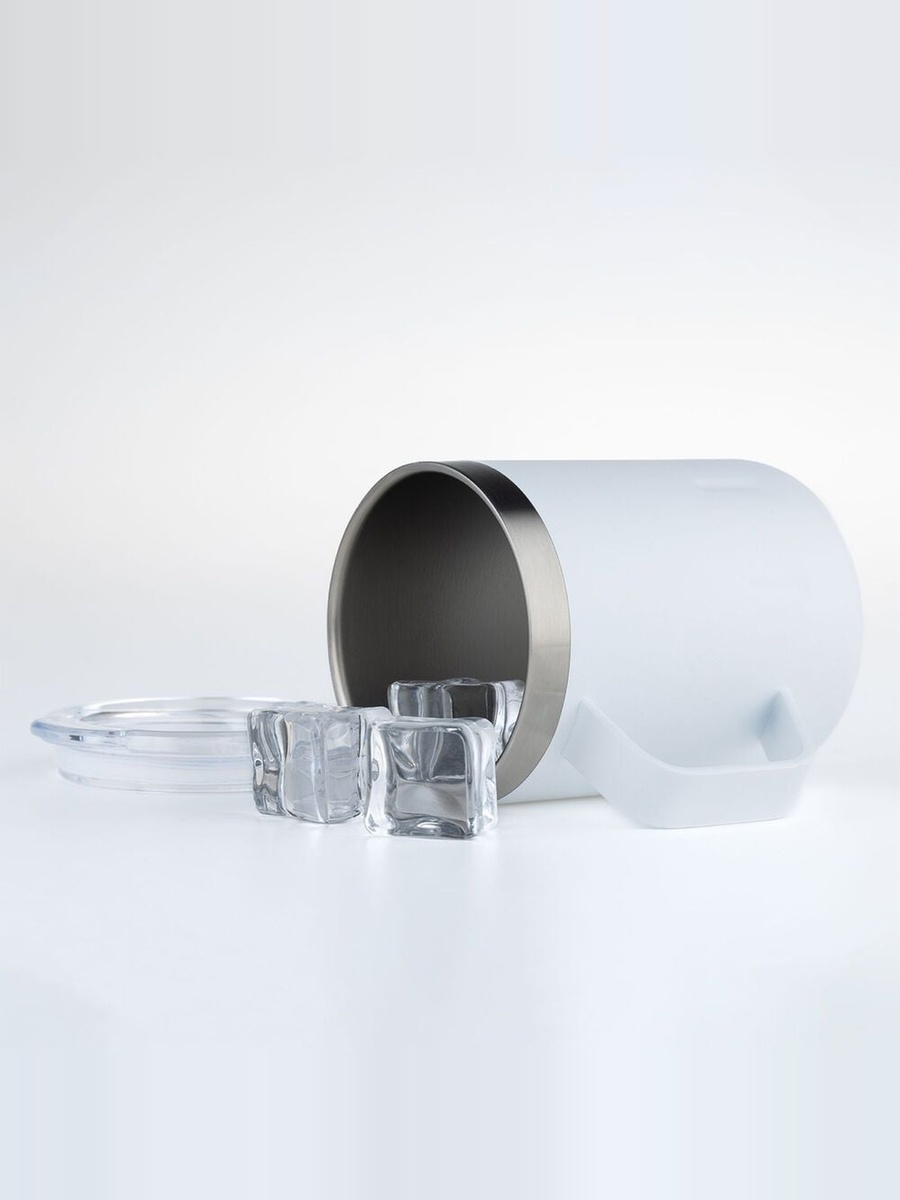 Kemi Ii Mug-350ml, Milk White, Stainless Steel