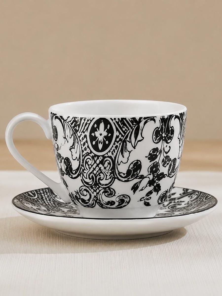 Angelika 20 - Piece Porcelain Dinner Set - Black - Serves 4, Dinnerware Set For Family Meals Dining Table And Guest Serving