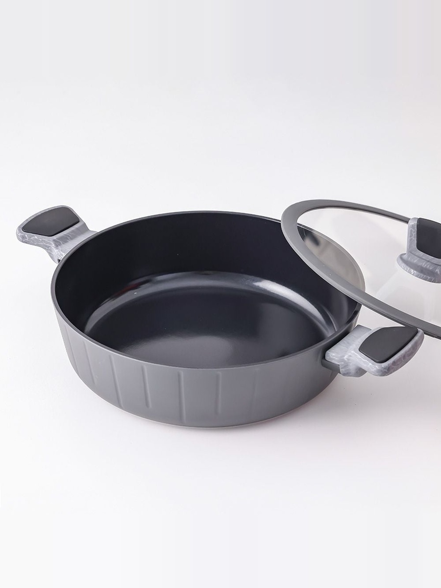 Chef's Delight Stella 9 - Piece Cookware Set, Black, Forged Aluminium, Cookware Set For Home Kitchen Meal Preparation And Daily Cooking