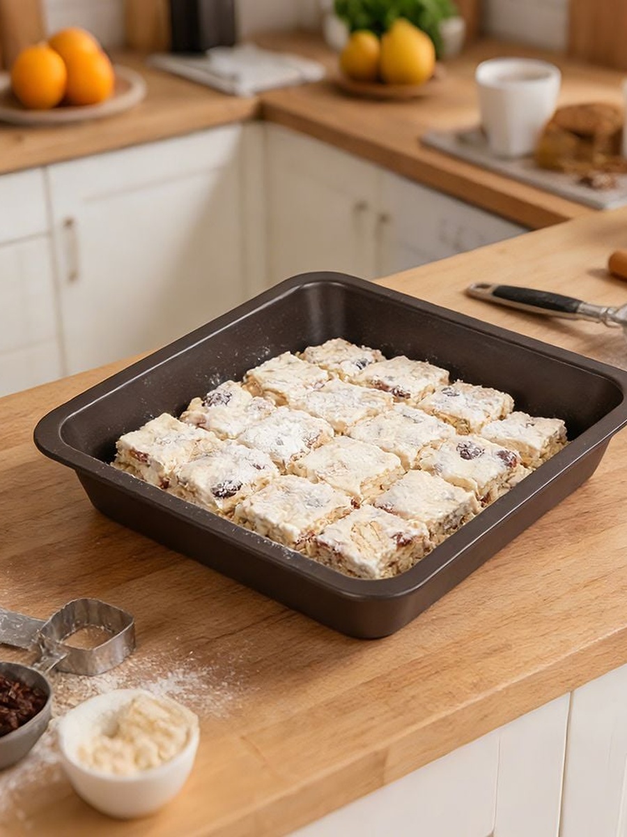 Chef'S Delight Bistro Bliss 6 - Piece Carbon Steel Baking Set, Brown, Bakeware Piece For Oven Baking Serving And Kitchen Preparation