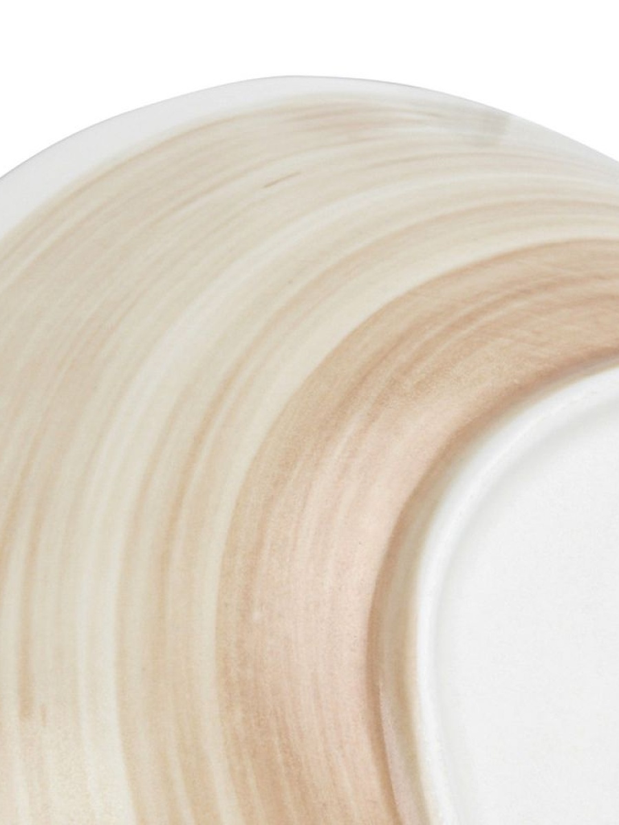 Fissman Set Of 2 Deep Plates Glide 18 cm (Porcelain) - 10023, Brown, Plate For Dining Serving Tabletop And Everyday Meals