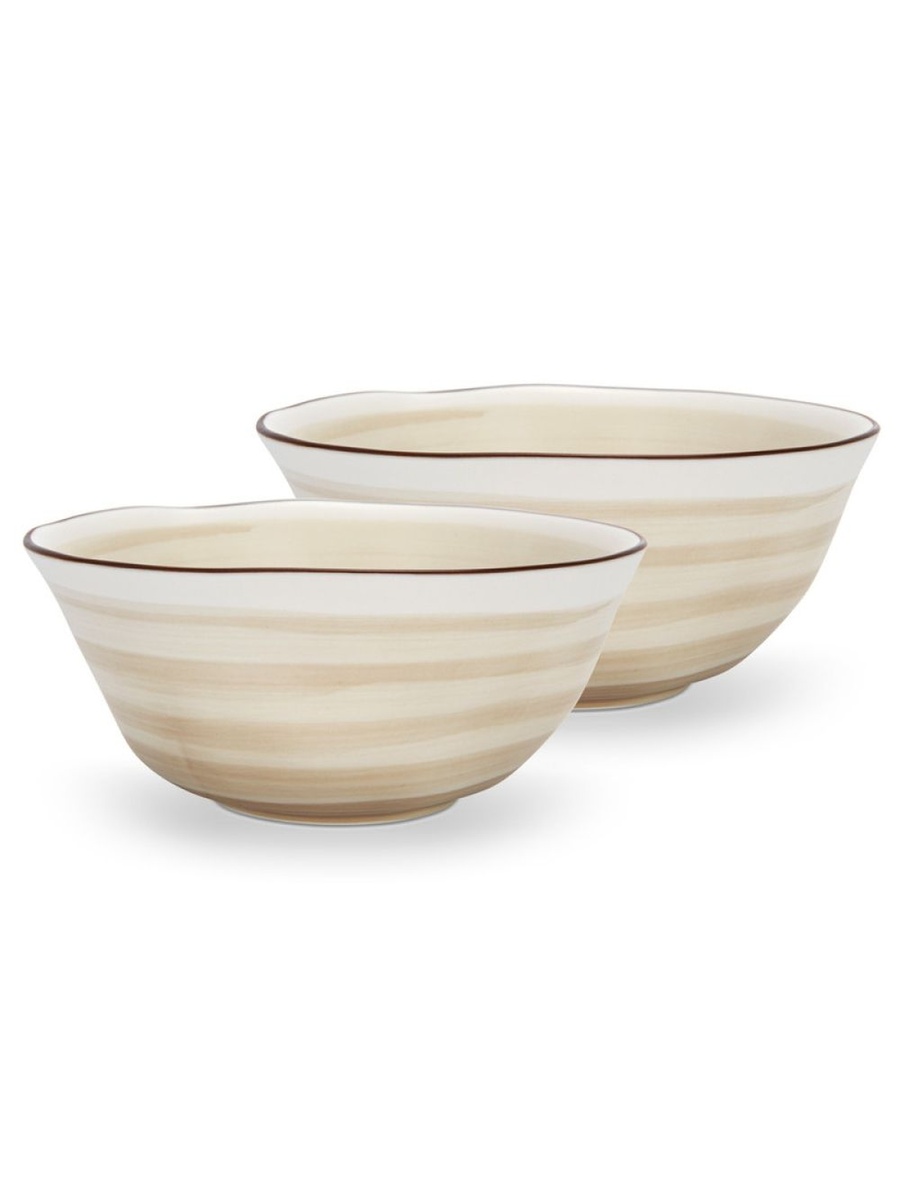 Set Of 2 Bowls Glide 16 cm Porcelain - 10024, Brown