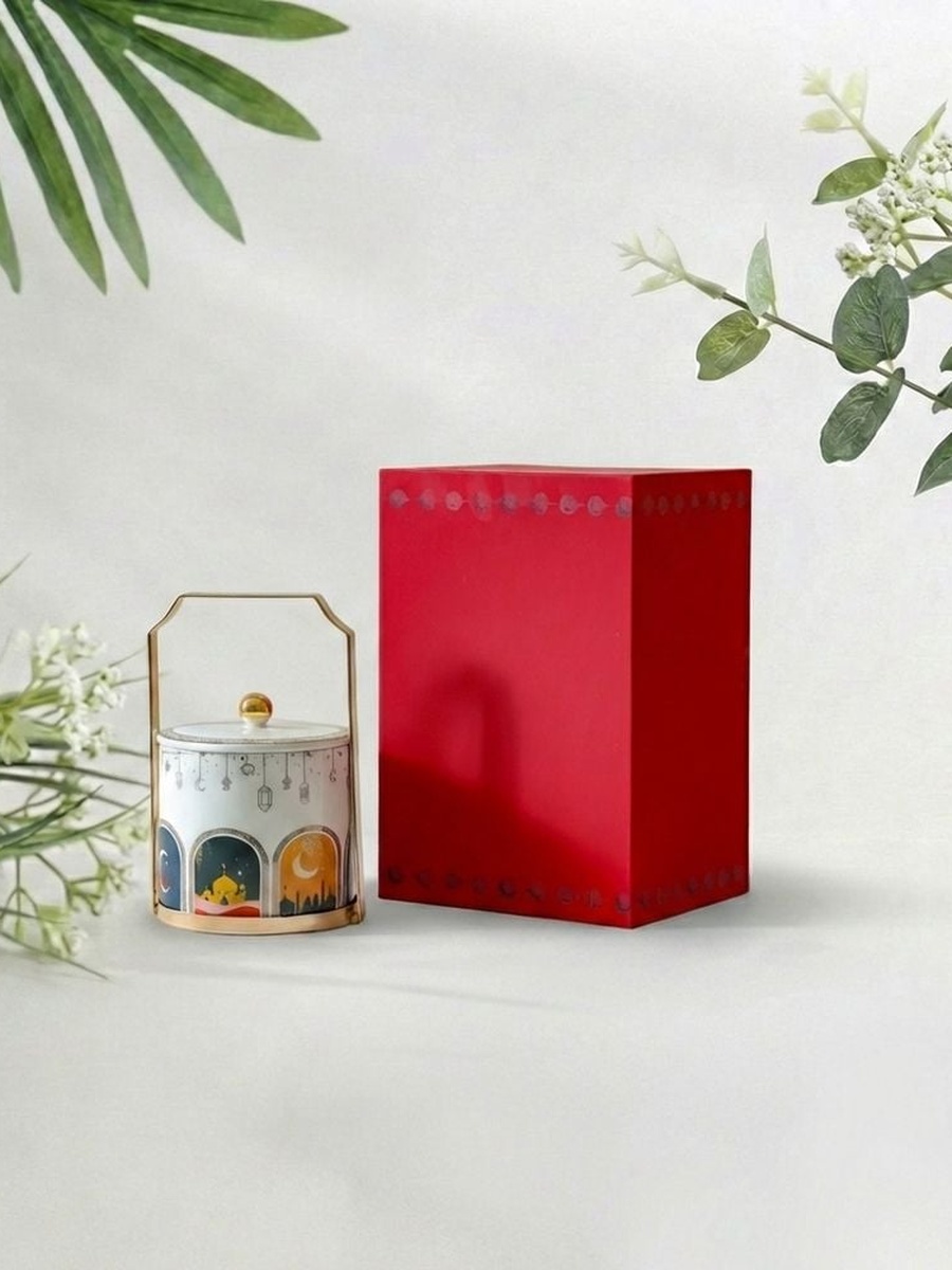 شمعة معطرة في وعاء برائحة خشب البلوط المدخن ثلاثمئة وثمانون غرام ليالي من أمارا