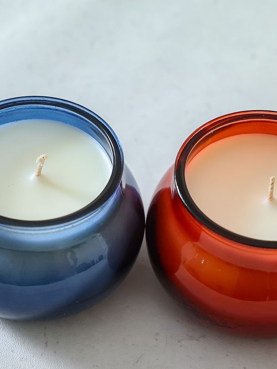 طقم شمع معطر في وعاء برائحة العود الكلاسيكي من قطعتين ميستيك من أمارا