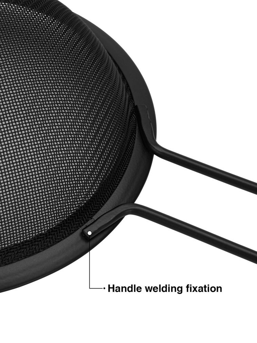 Fissman Strainer 20 cm With Handle (Steel)8444, Silver, Kitchen Tool For Food Preparation Cooking Serving And Everyday Tasks