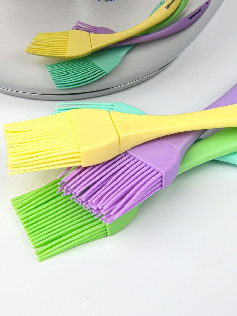 Fissman Brush 8" (Silicone), Multi Color, Kitchen Tool For Food Preparation Cooking Serving And Everyday Tasks