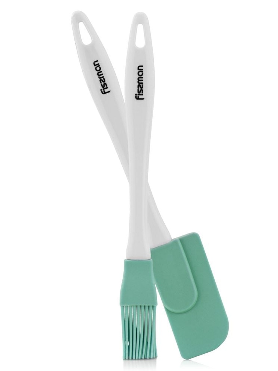 Fissman Brush And Spatula (Silicone), Multi Color, Kitchen Tool For Food Preparation Cooking Serving And Everyday Tasks