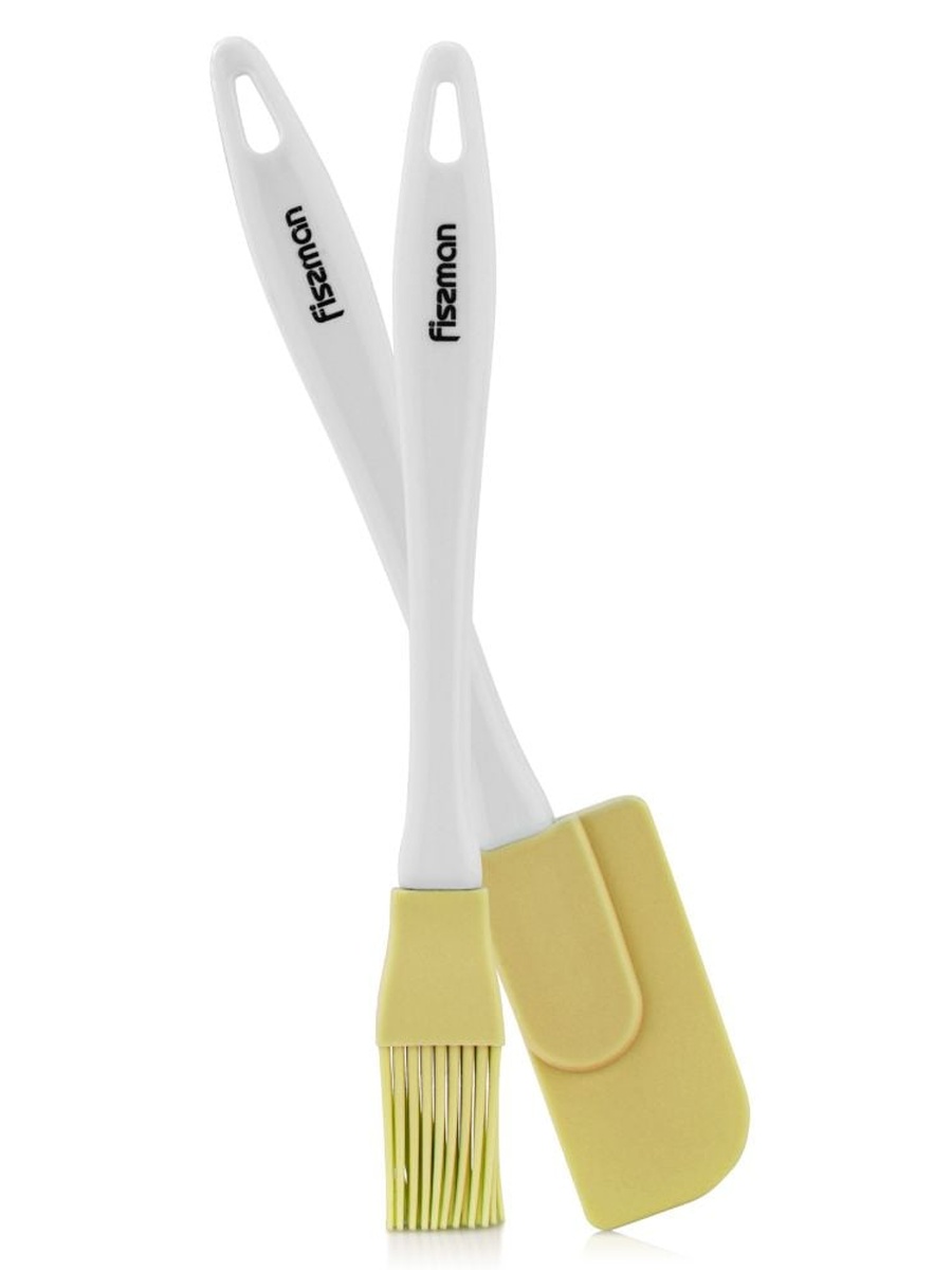 Fissman Brush And Spatula (Silicone), Multi Color, Kitchen Tool For Food Preparation Cooking Serving And Everyday Tasks