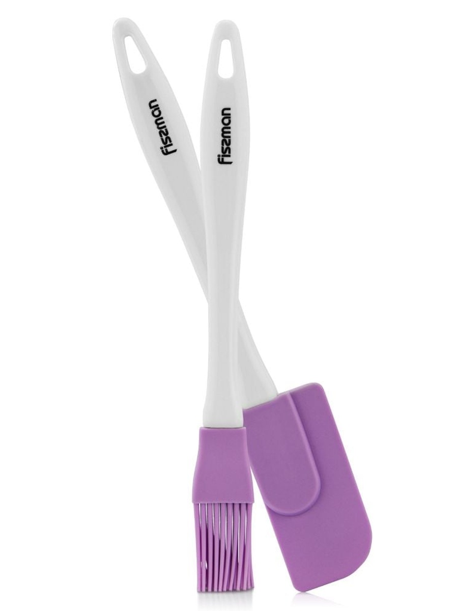 Fissman Brush And Spatula (Silicone), Multi Color, Kitchen Tool For Food Preparation Cooking Serving And Everyday Tasks