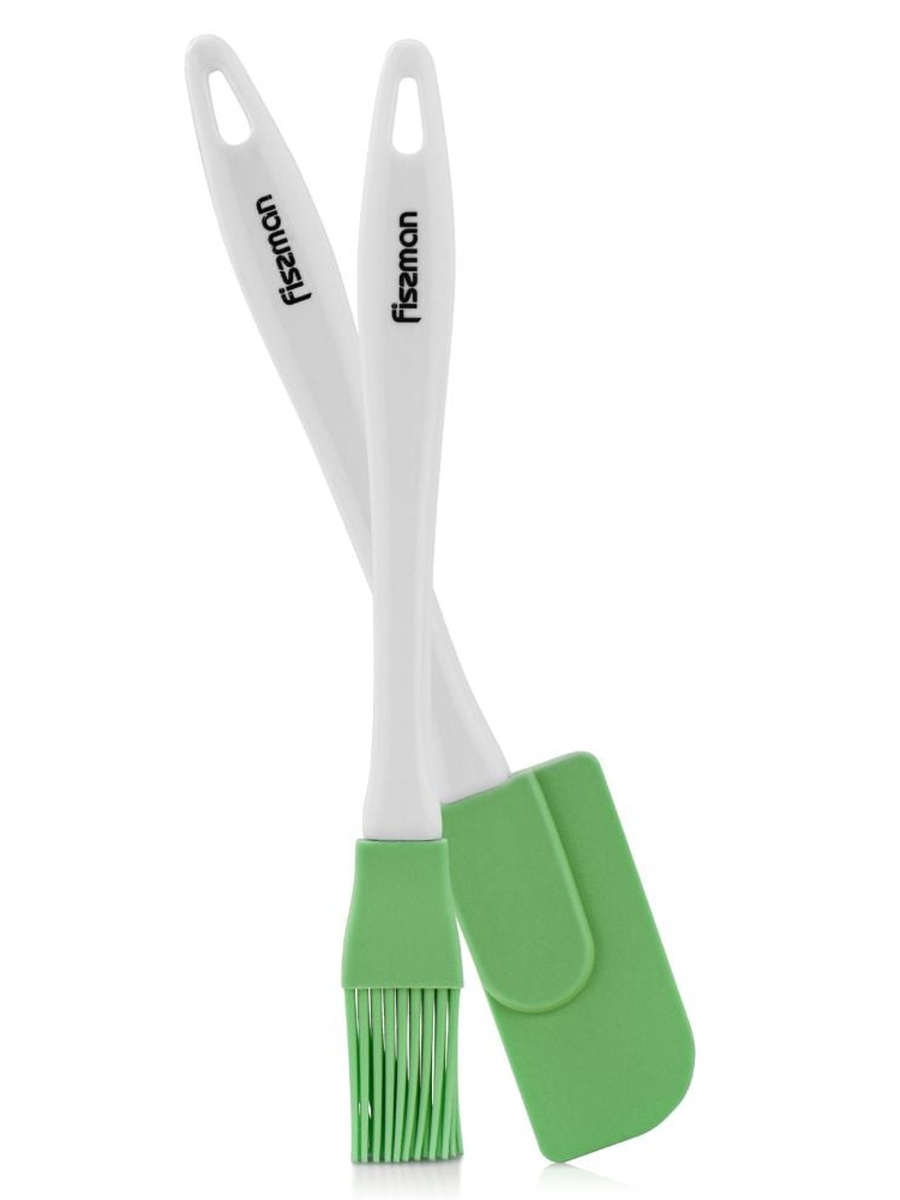Fissman Brush And Spatula (Silicone), Multi Color, Kitchen Tool For Food Preparation Cooking Serving And Everyday Tasks
