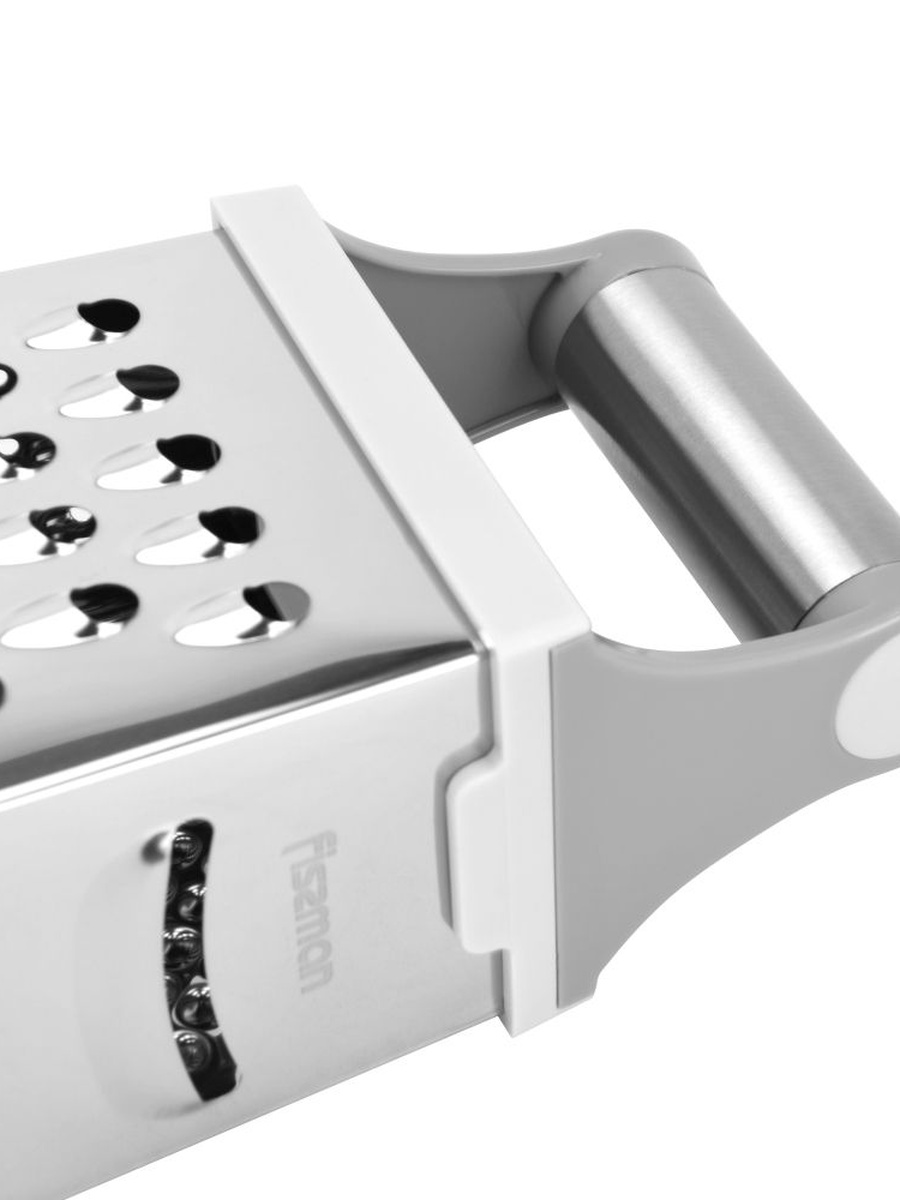 Fissman 9.5 Inch 4 - Sided Grater 24.5 cm (Stainless Steel)18614, Silver, Kitchen Tool For Food Preparation Cooking Serving And Everyday Tasks