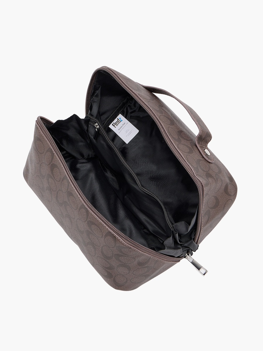 1-Compartment Cosmetic Pouch with Zip Closure - 24x12x12 cms