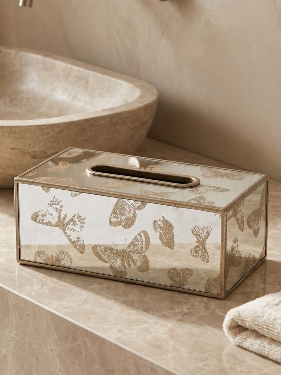 Butterfly Print Tissue Box