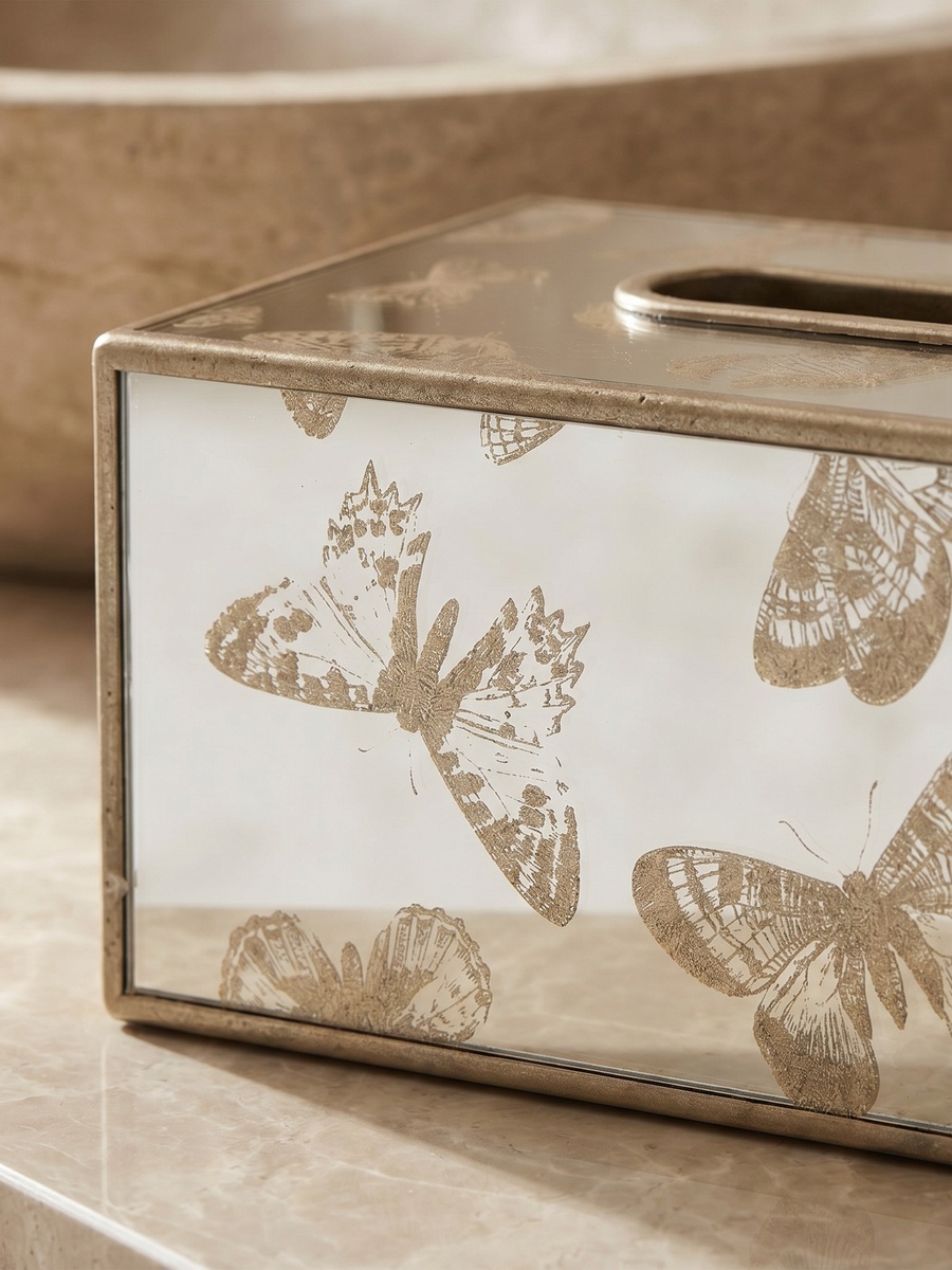 Butterfly Print Tissue Box