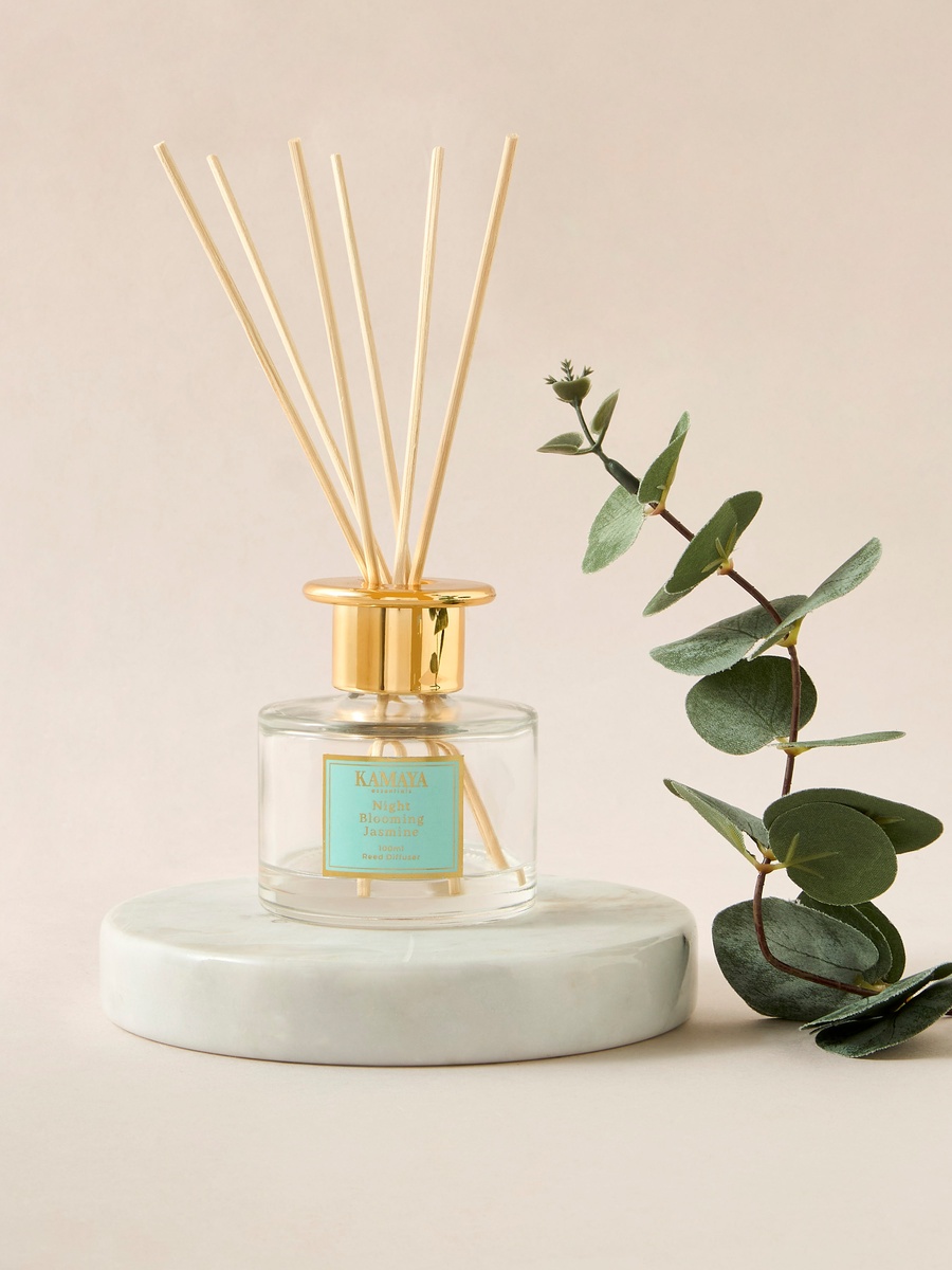 Night Blooming Jasmine Scented Reed Diffuser Set - 100 ml
