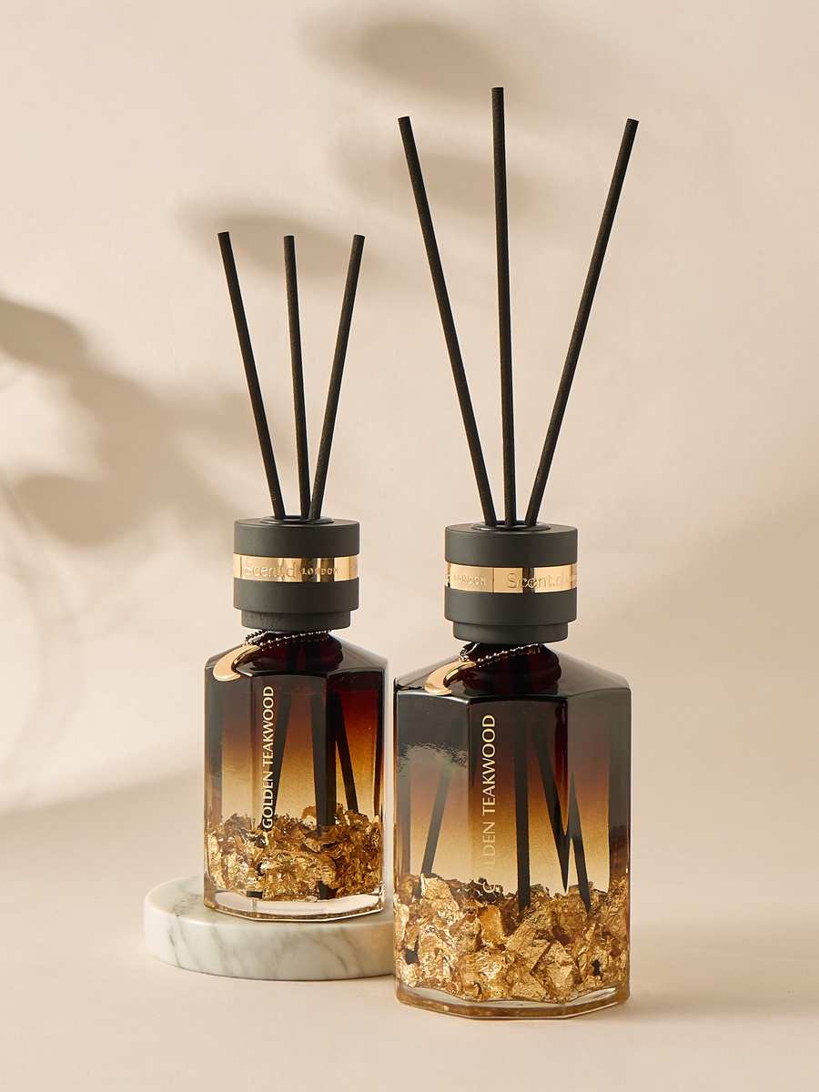 Aurum Reed Diffuser 450ML Golden Teakwood- Brown