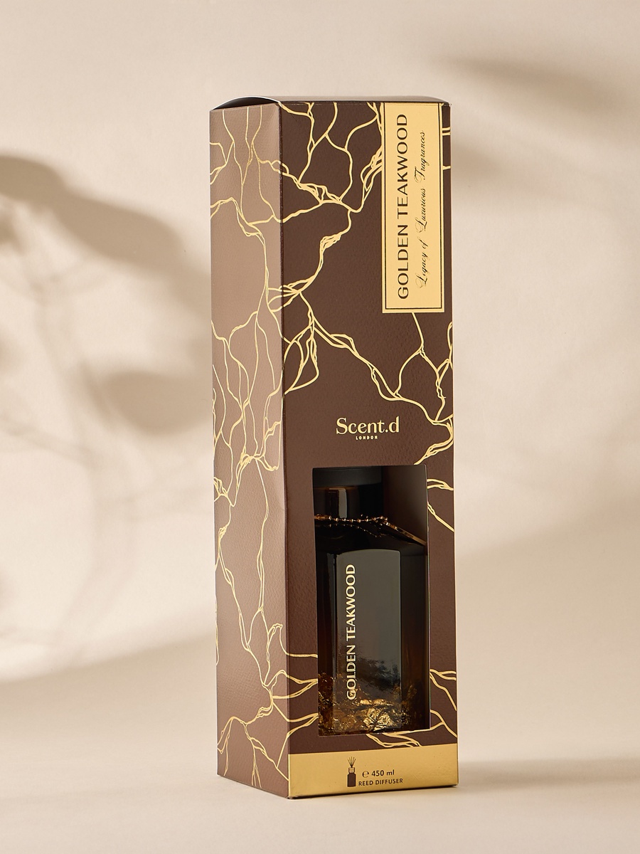 Aurum Reed Diffuser 450ML Golden Teakwood- Brown