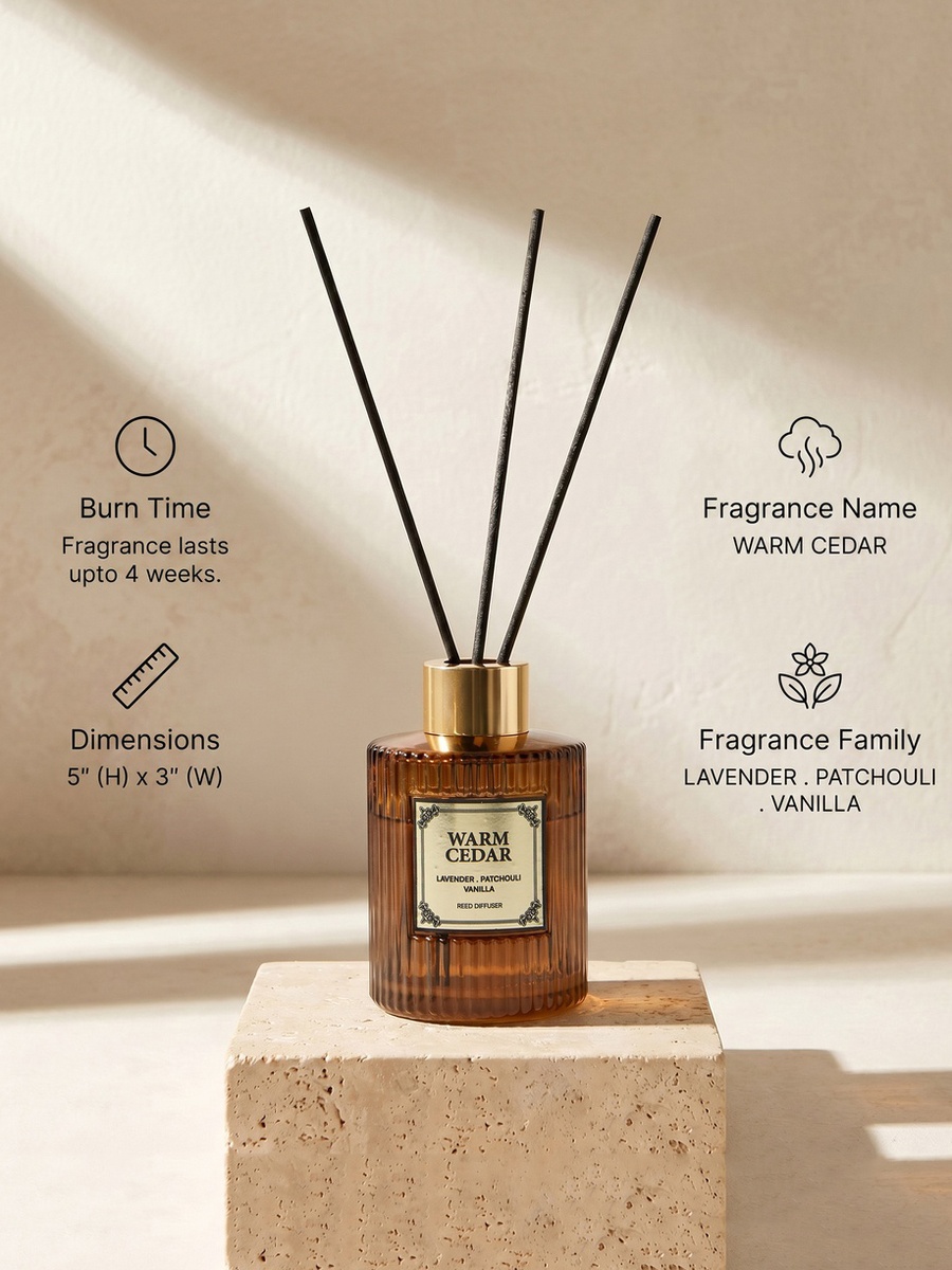 Atelier Warm Cedar Reed Diffuser - 100 ml
