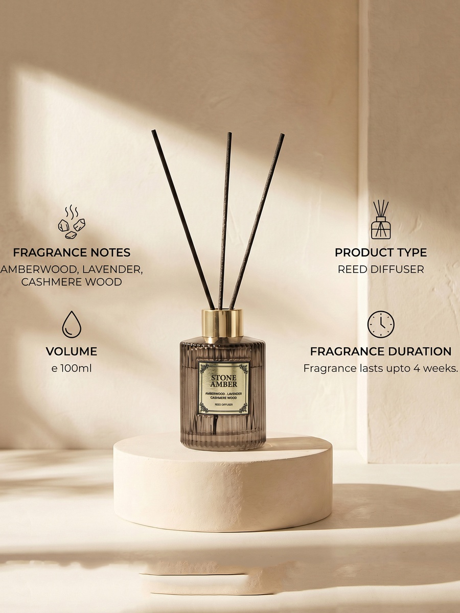 Atelier Stone Amber Reed Diffuser - 100 ml