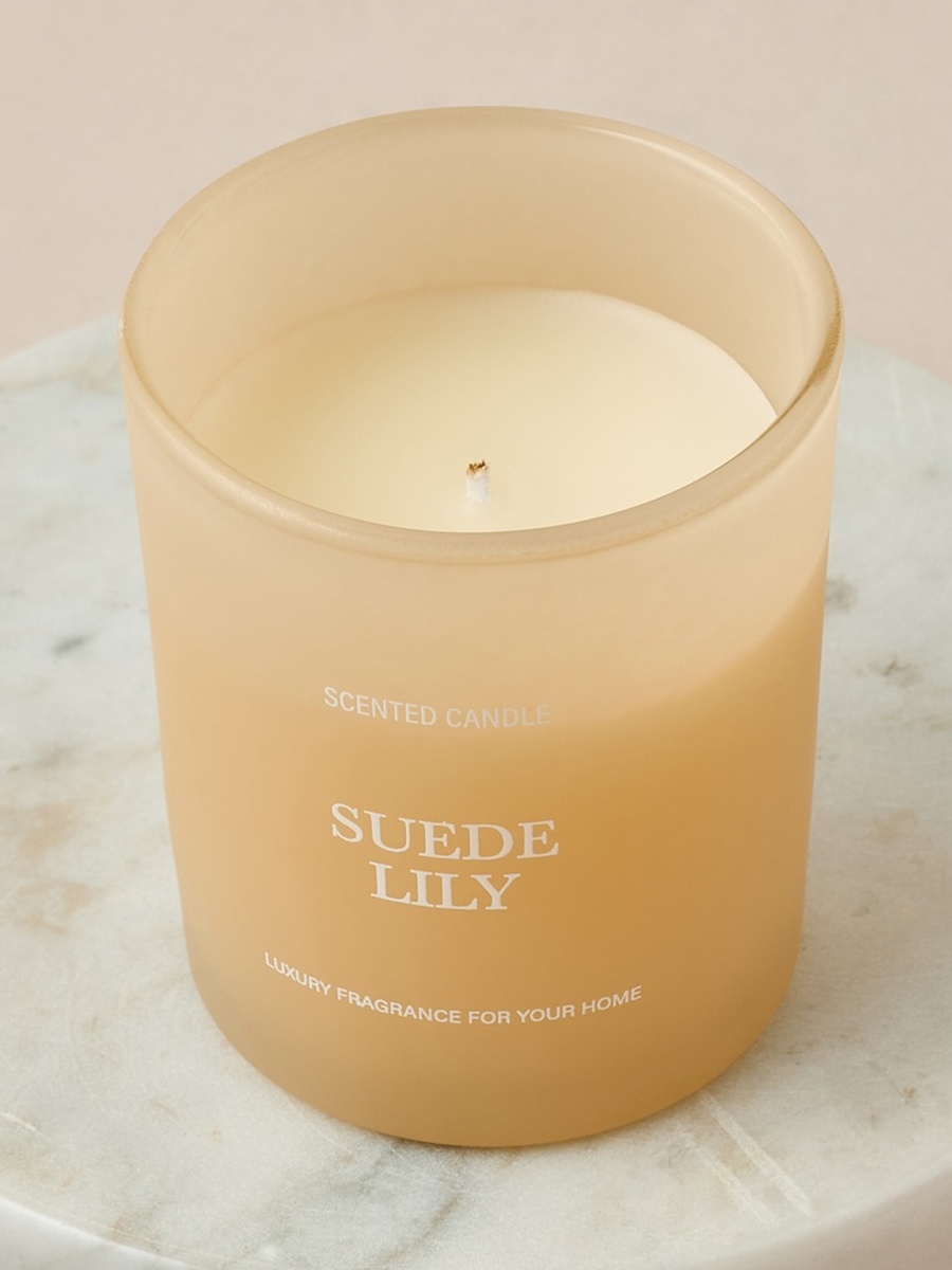 Suede Lily Scented Reed Diffuser and Jar Candle Set