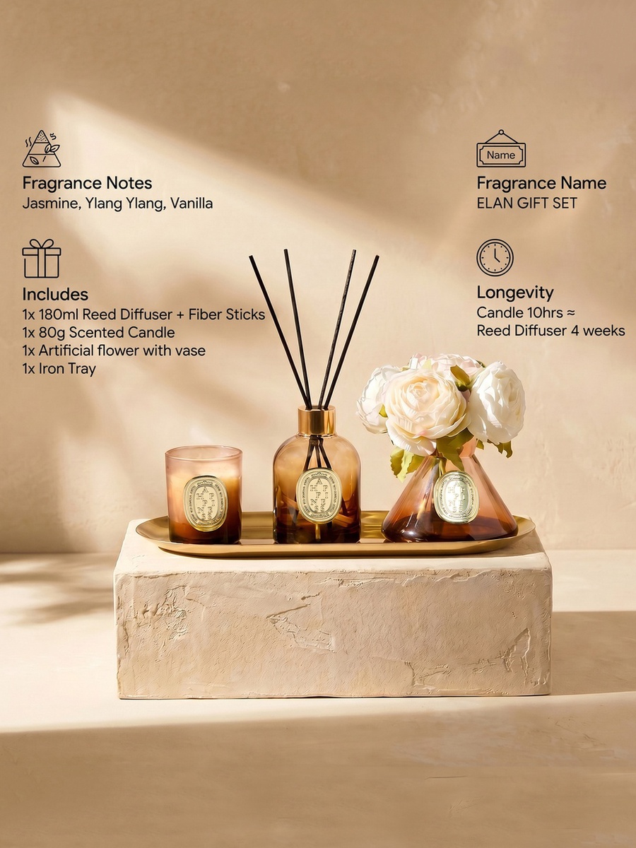 Elan Reed Diffuser Gift Set