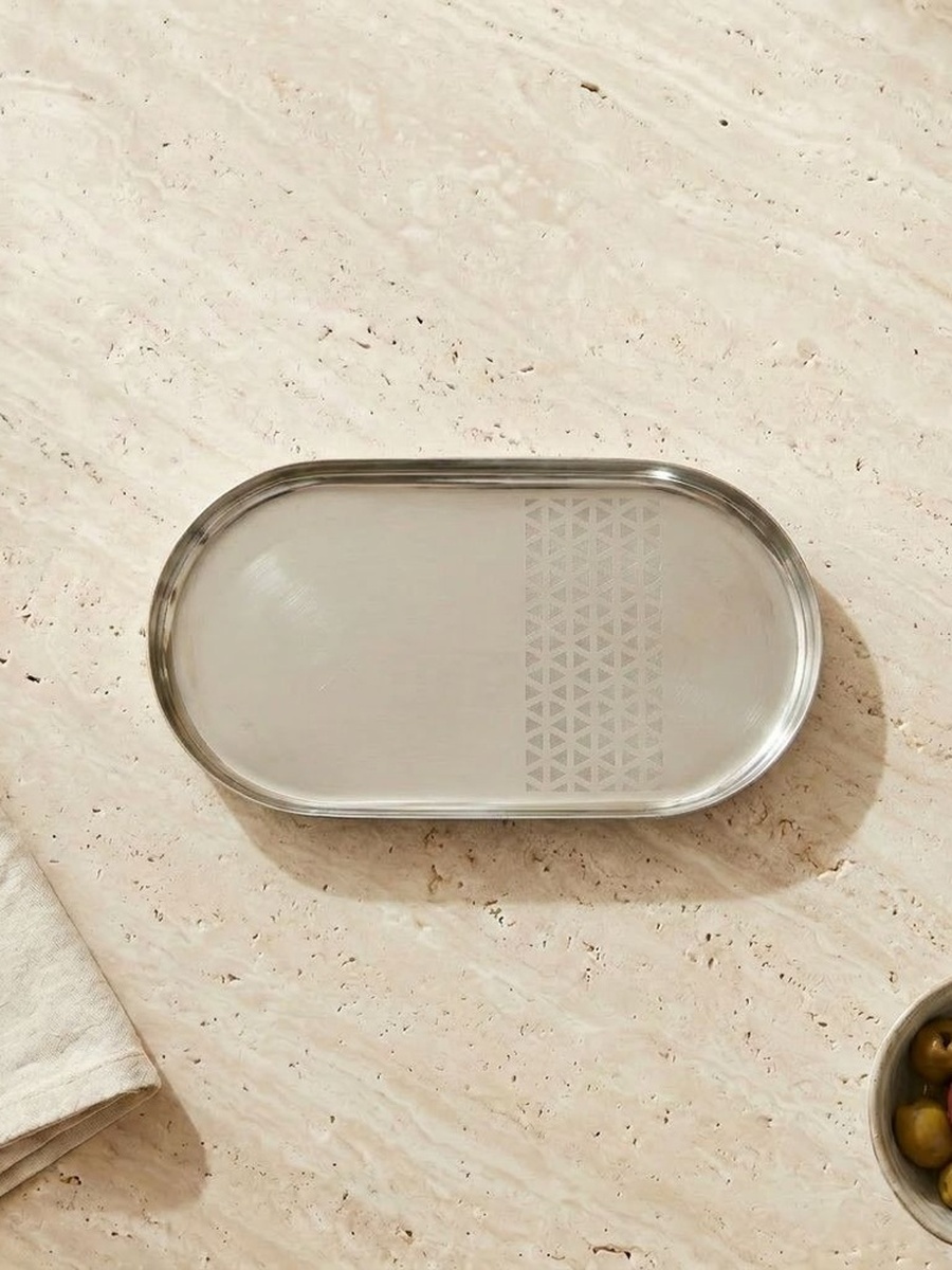 Geo Embellished Serving Tray