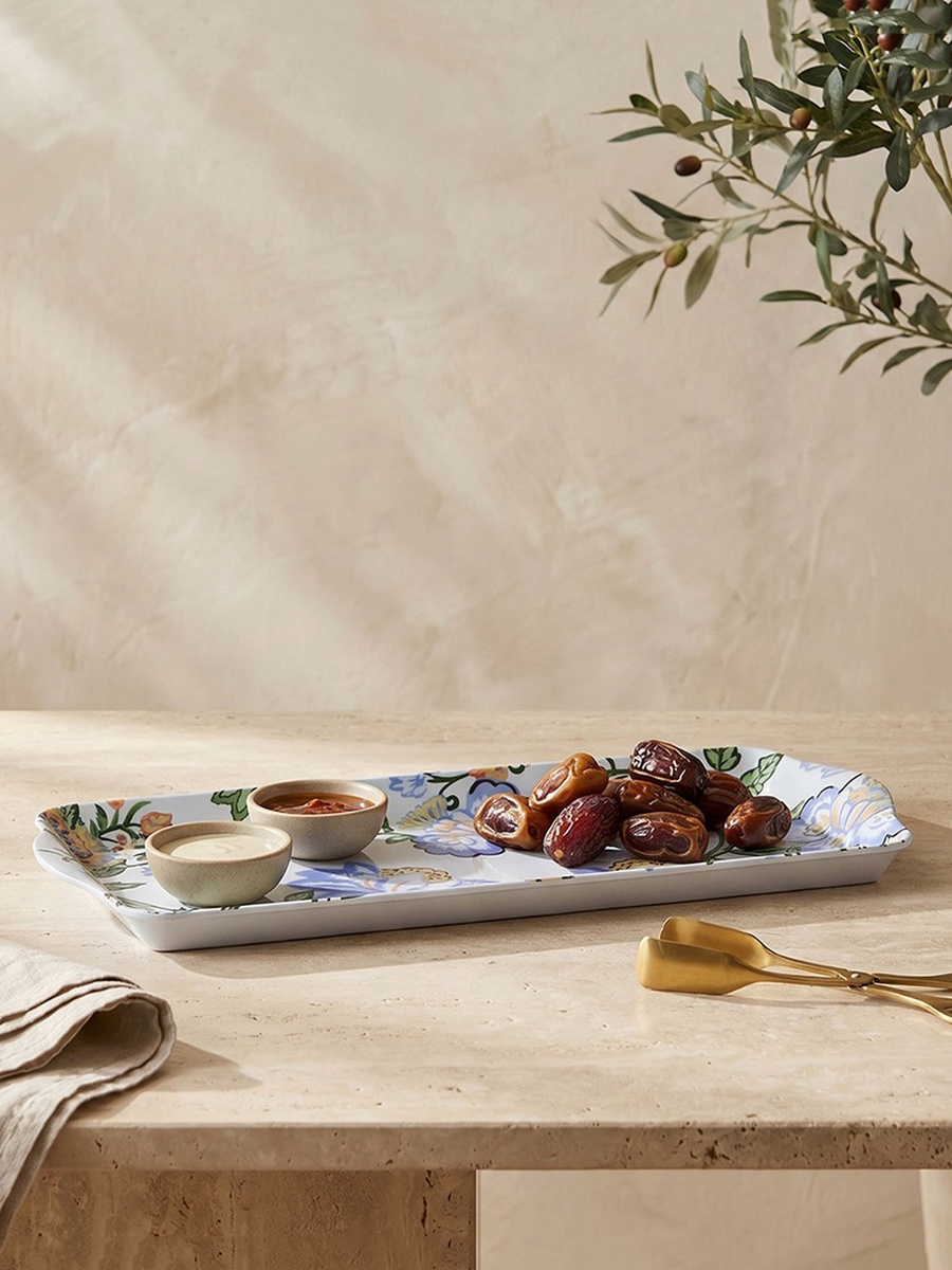 Floral Print Serving Tray