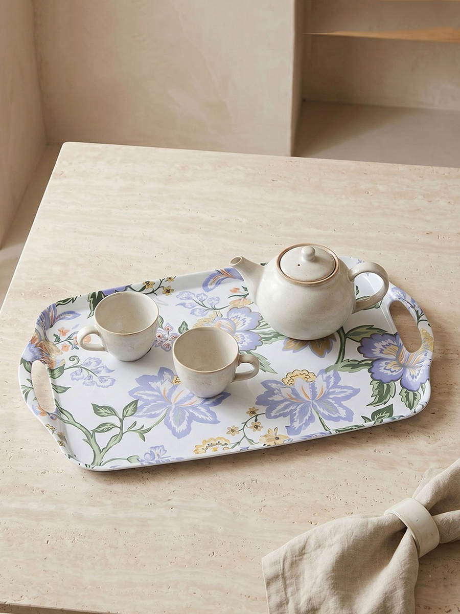 Floral Print Serving Tray