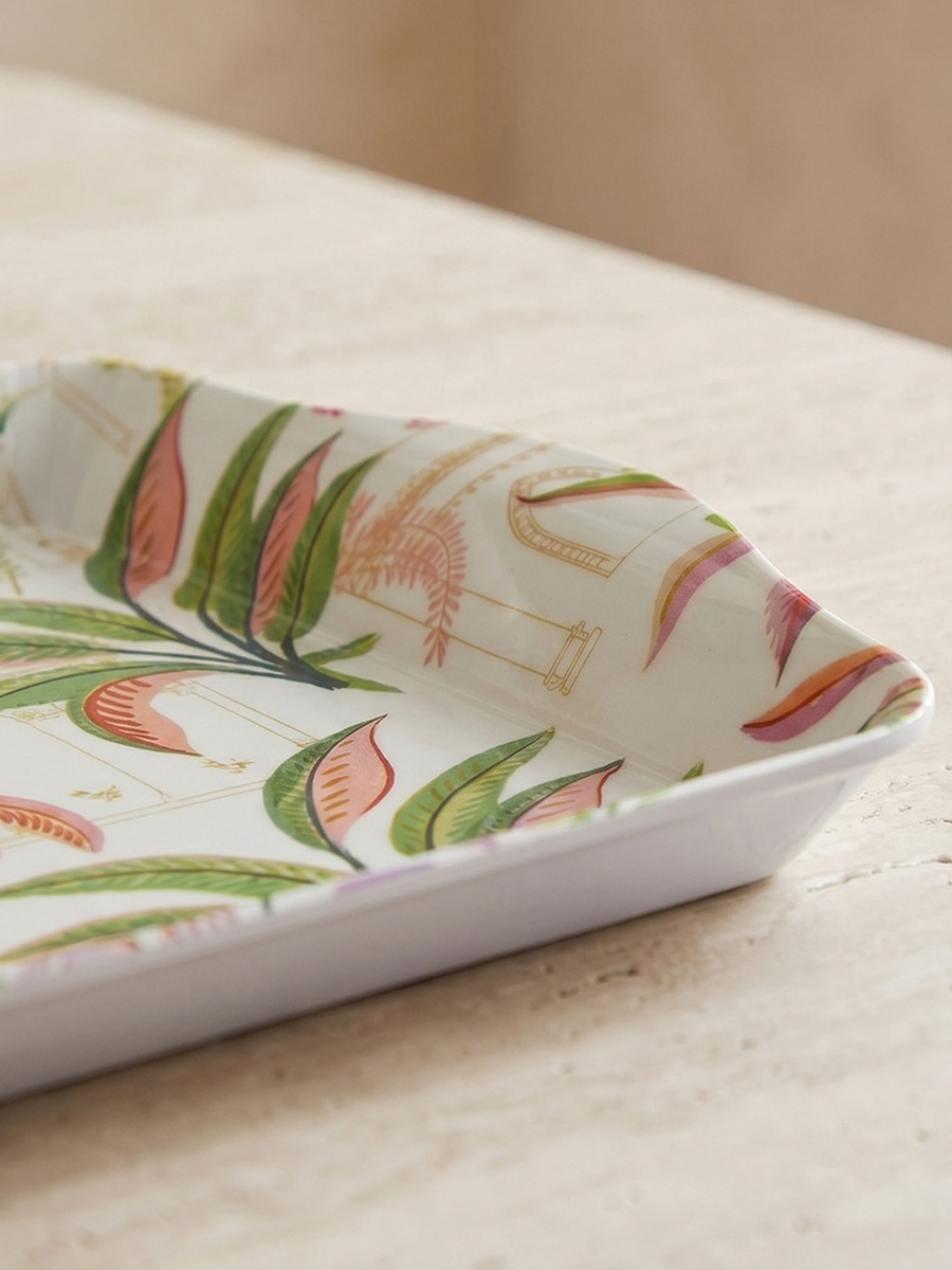 Palm Print Serving Tray