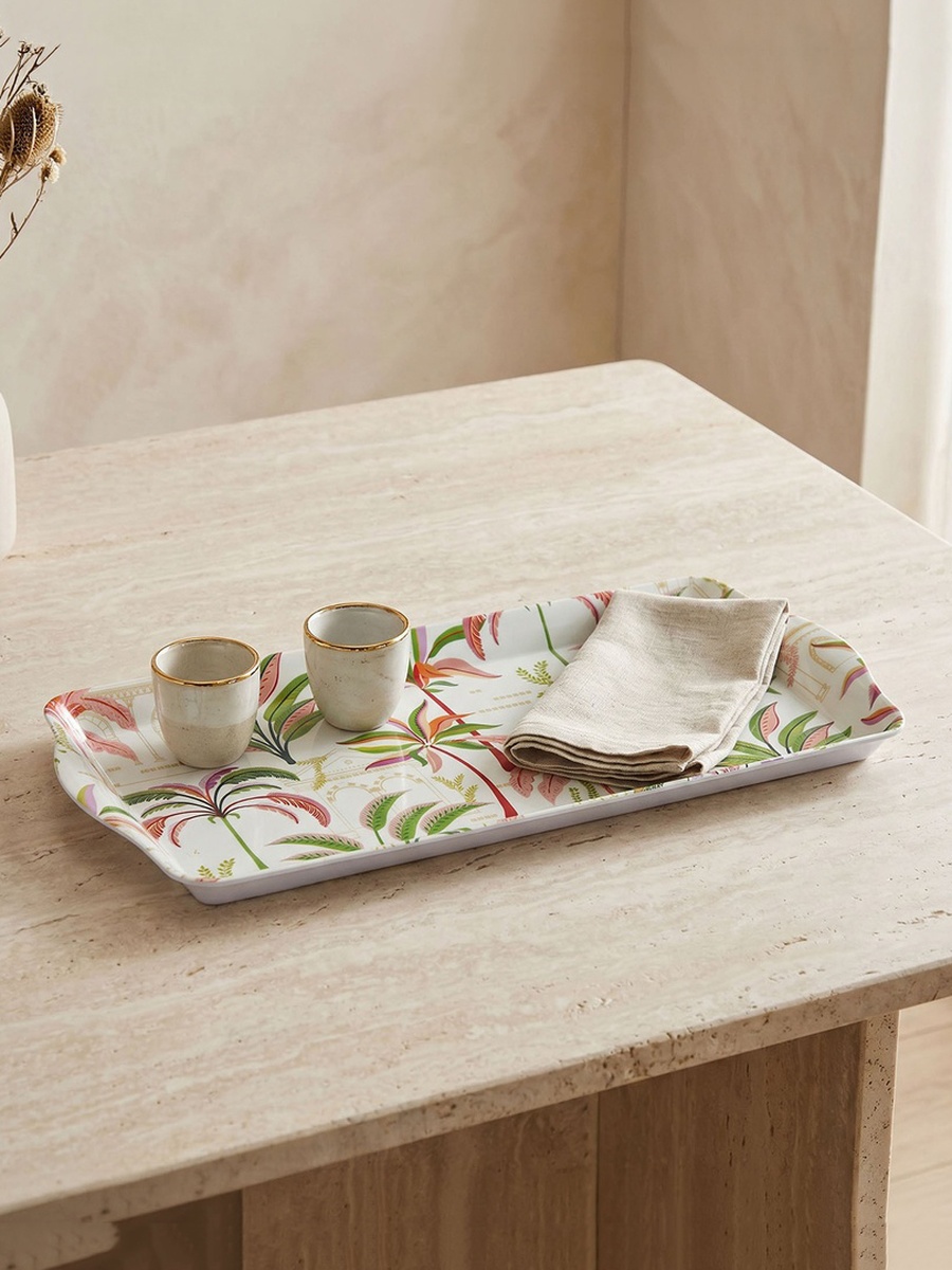 Palm Print Serving Tray