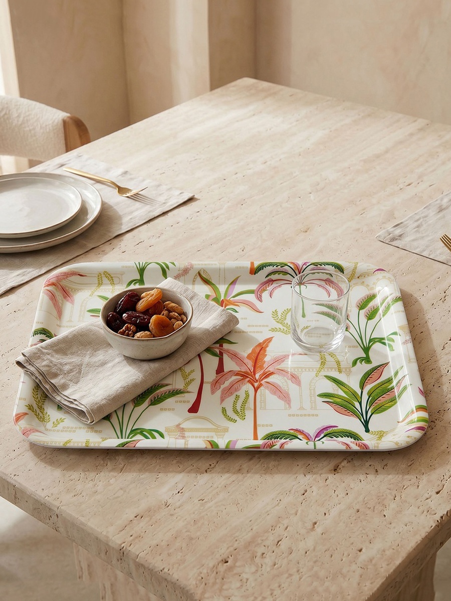 Palm Print Serving Tray