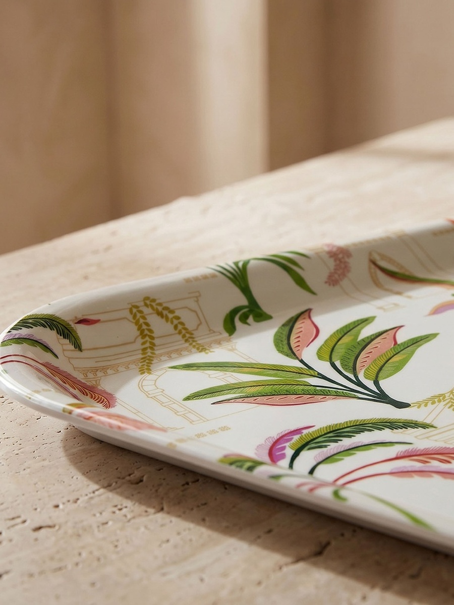 Palm Print Serving Tray