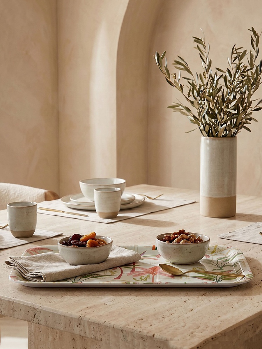 Palm Print Serving Tray