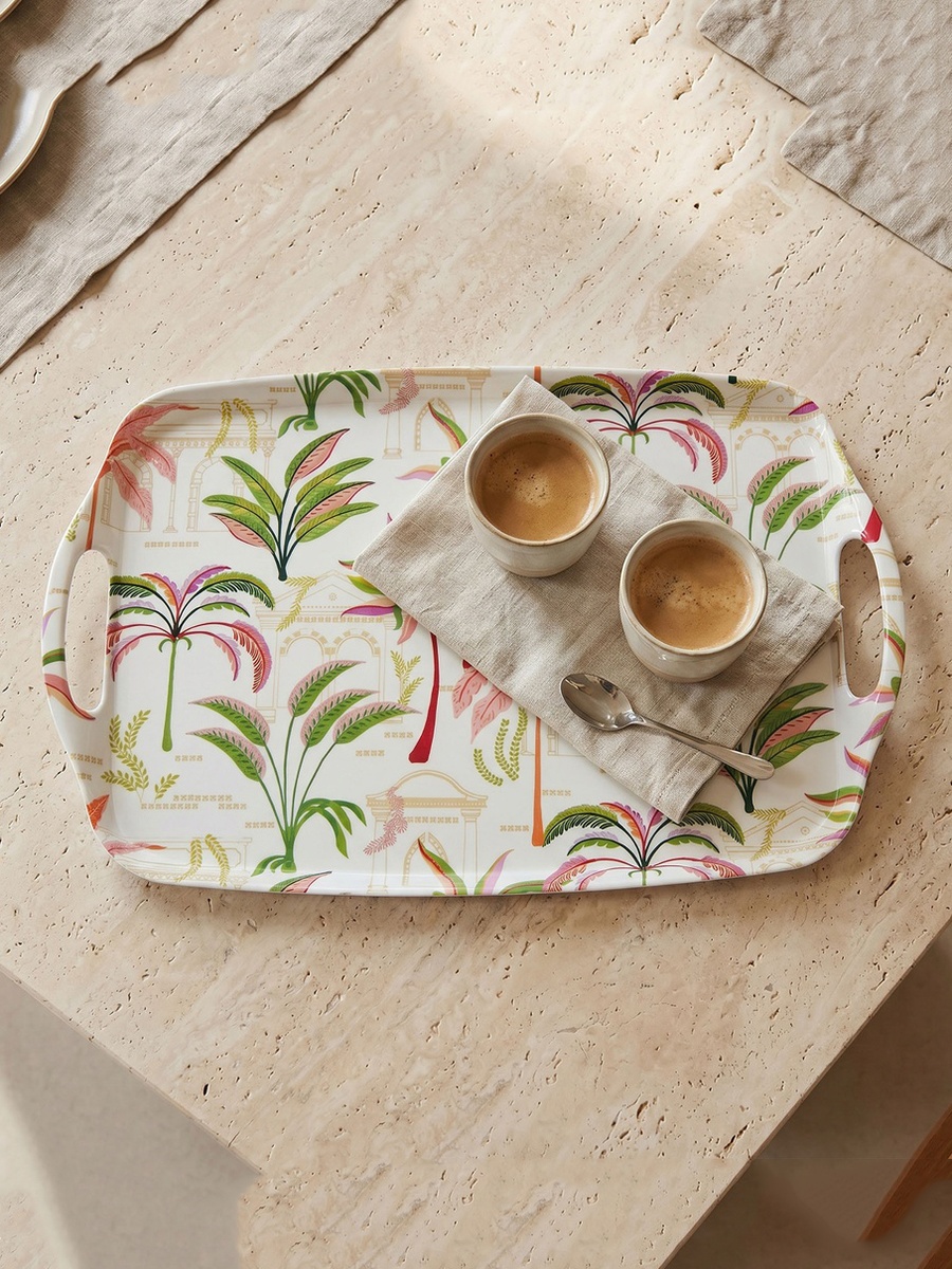 Palm Print Serving Tray