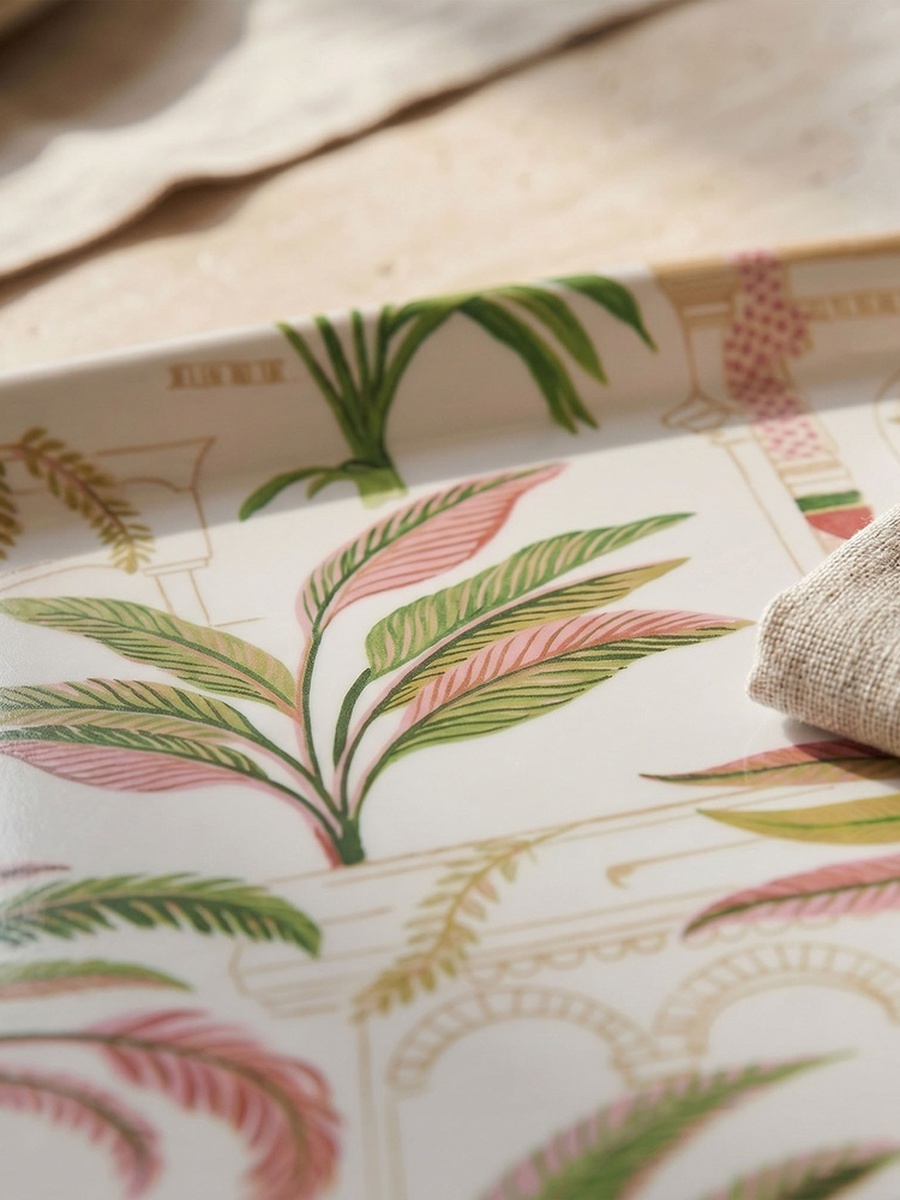 Palm Print Serving Tray