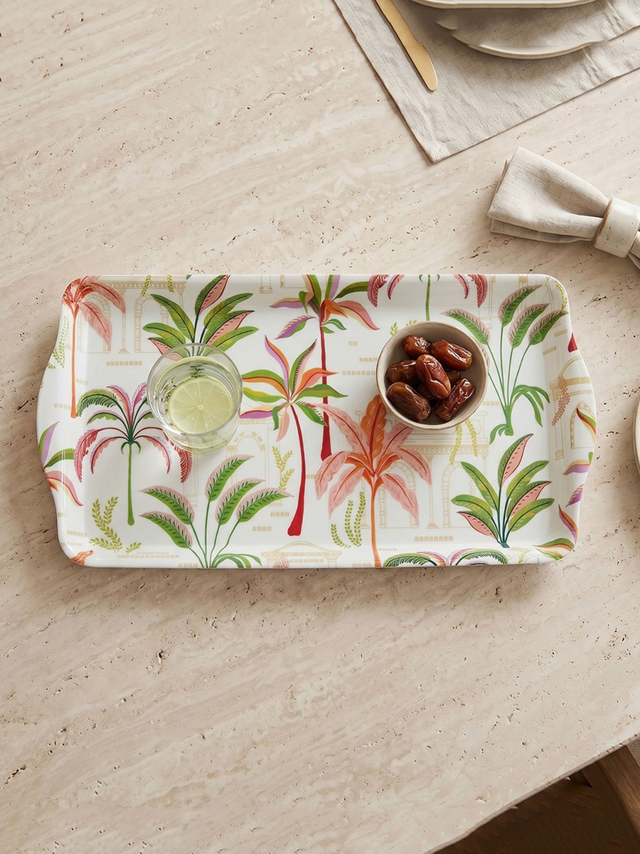Palm Print Serving Tray