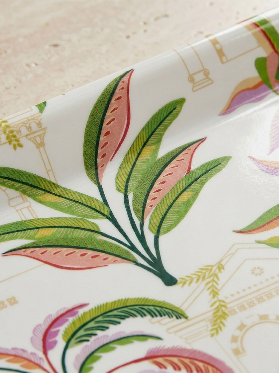 Palm Print Serving Tray