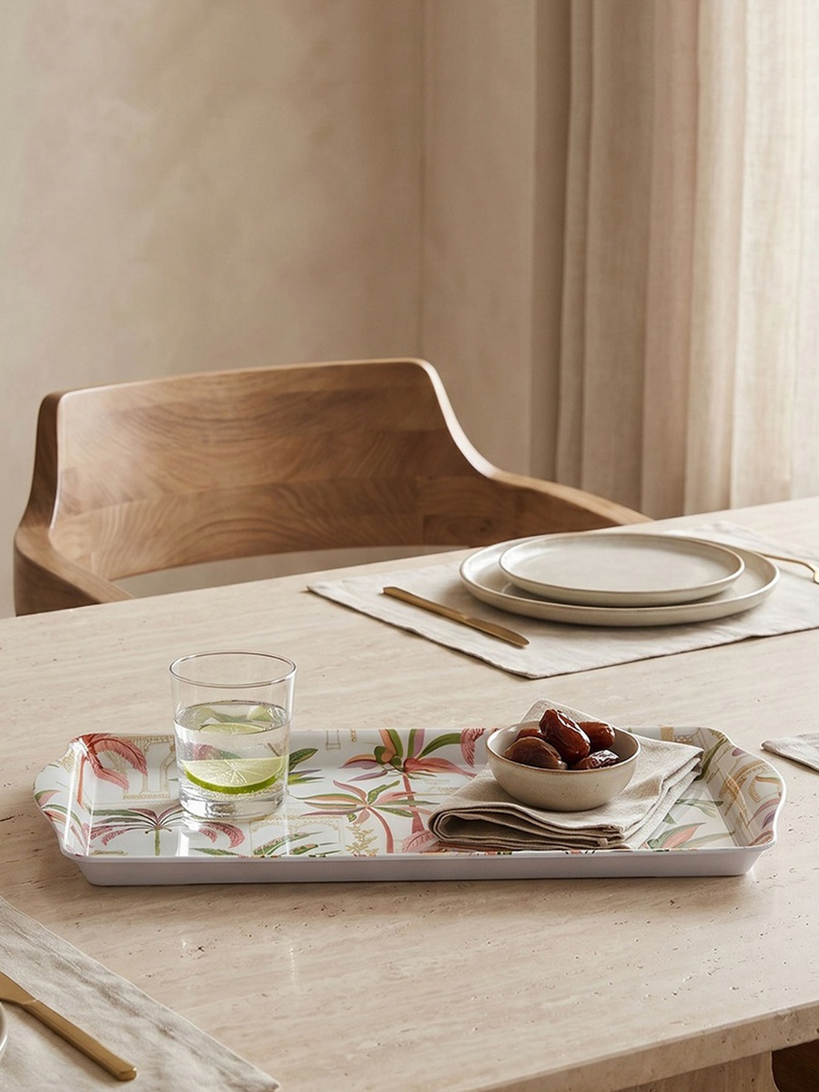 Palm Print Serving Tray