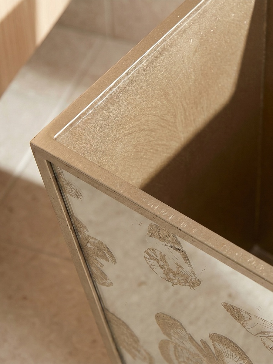 Butterfly Print Waste Bin