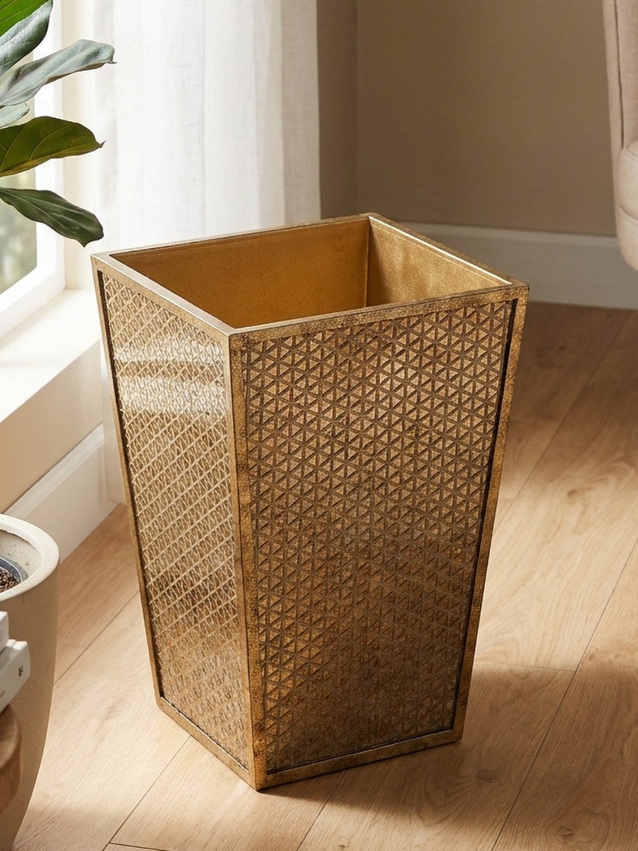 Geo Decorative Waste Bin - 23 cms