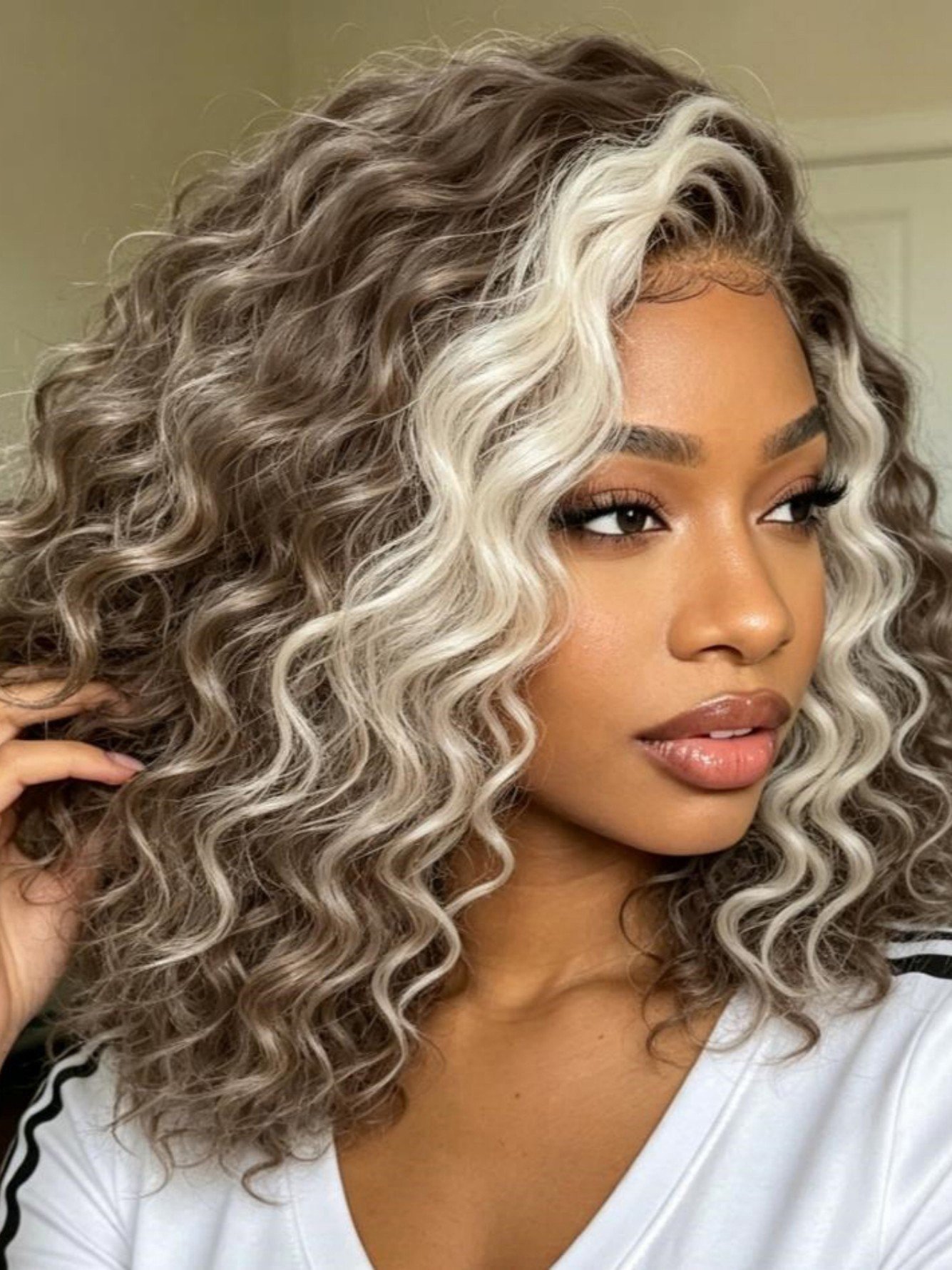 Multi Ombre Curly Wig