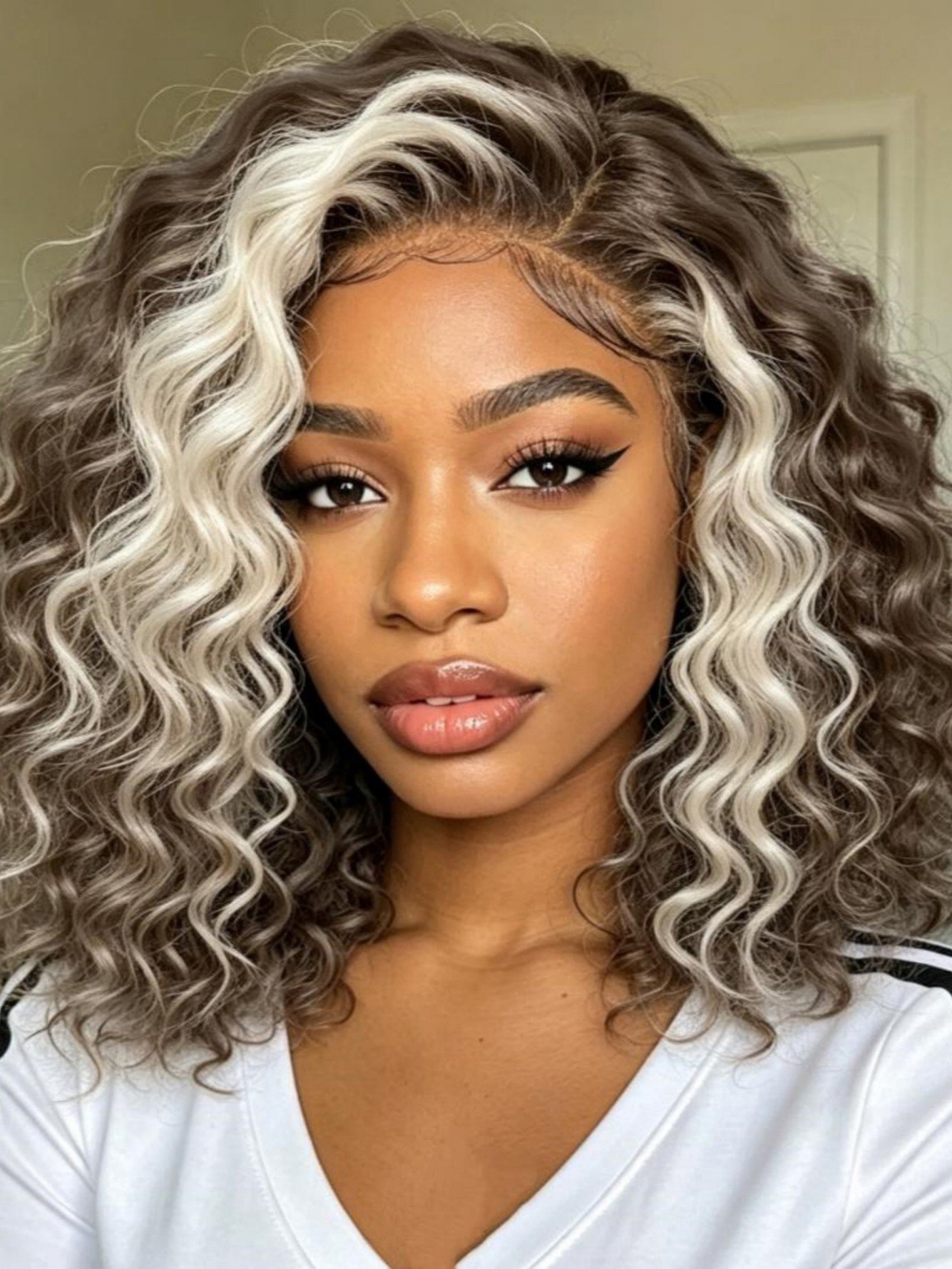 Multi Ombre Curly Wig