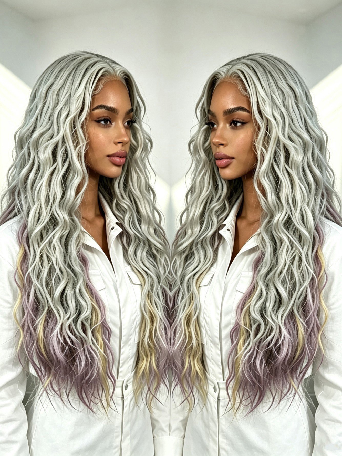 Multi Wavy Long Wig