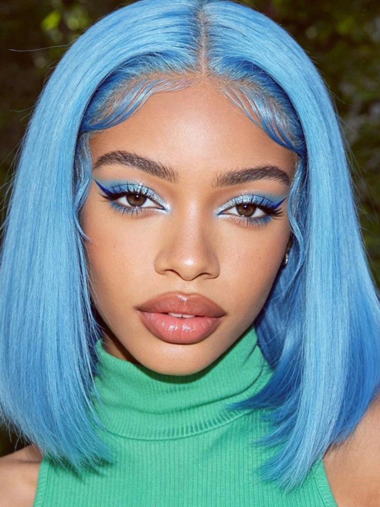 Light Blue Bob Wig