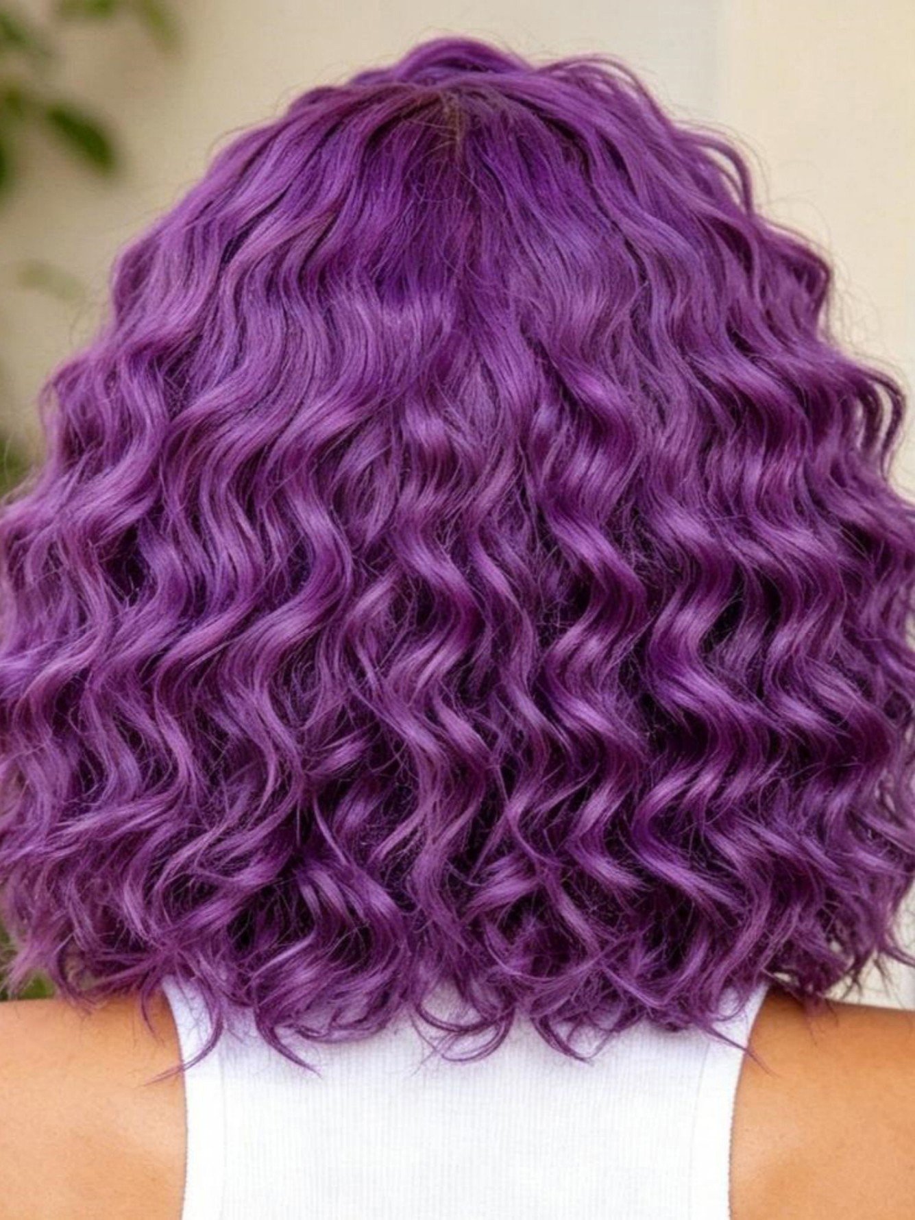 Purple Curly Wig
