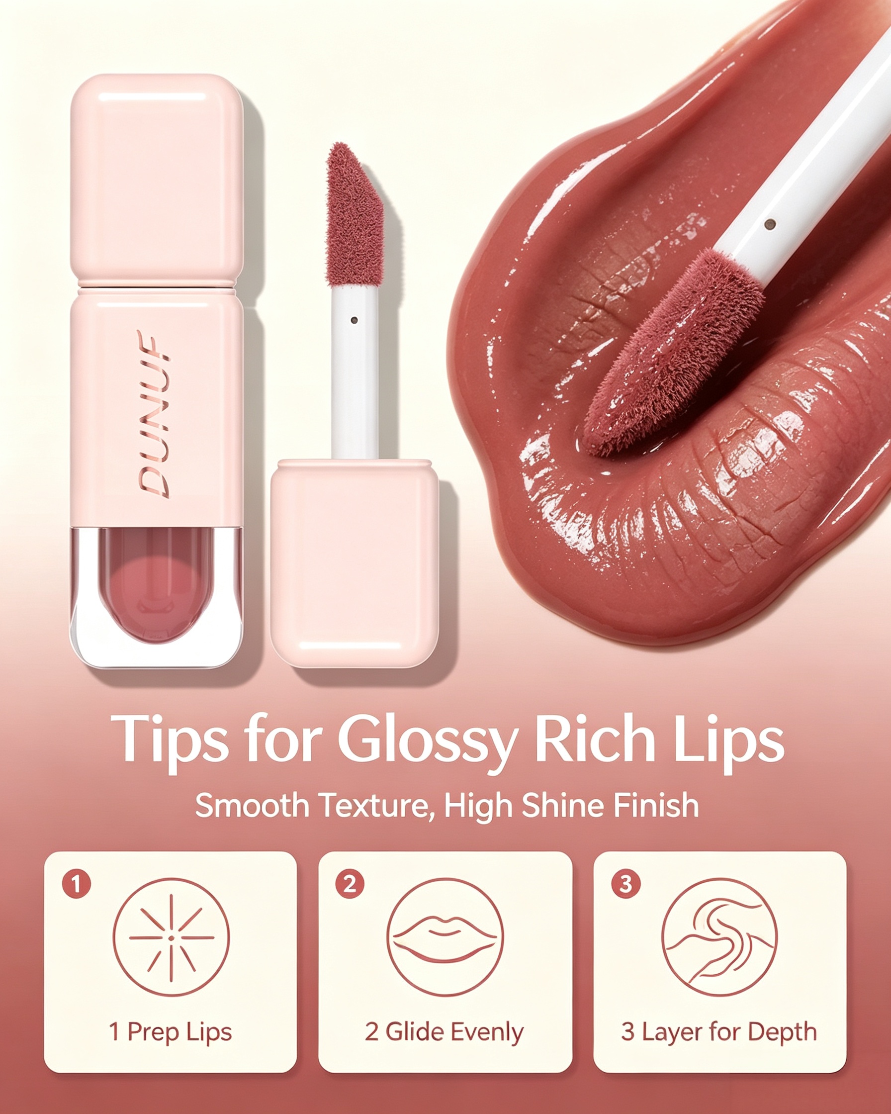 High Shine Lip Gloss - Shade 01 Deep Brown