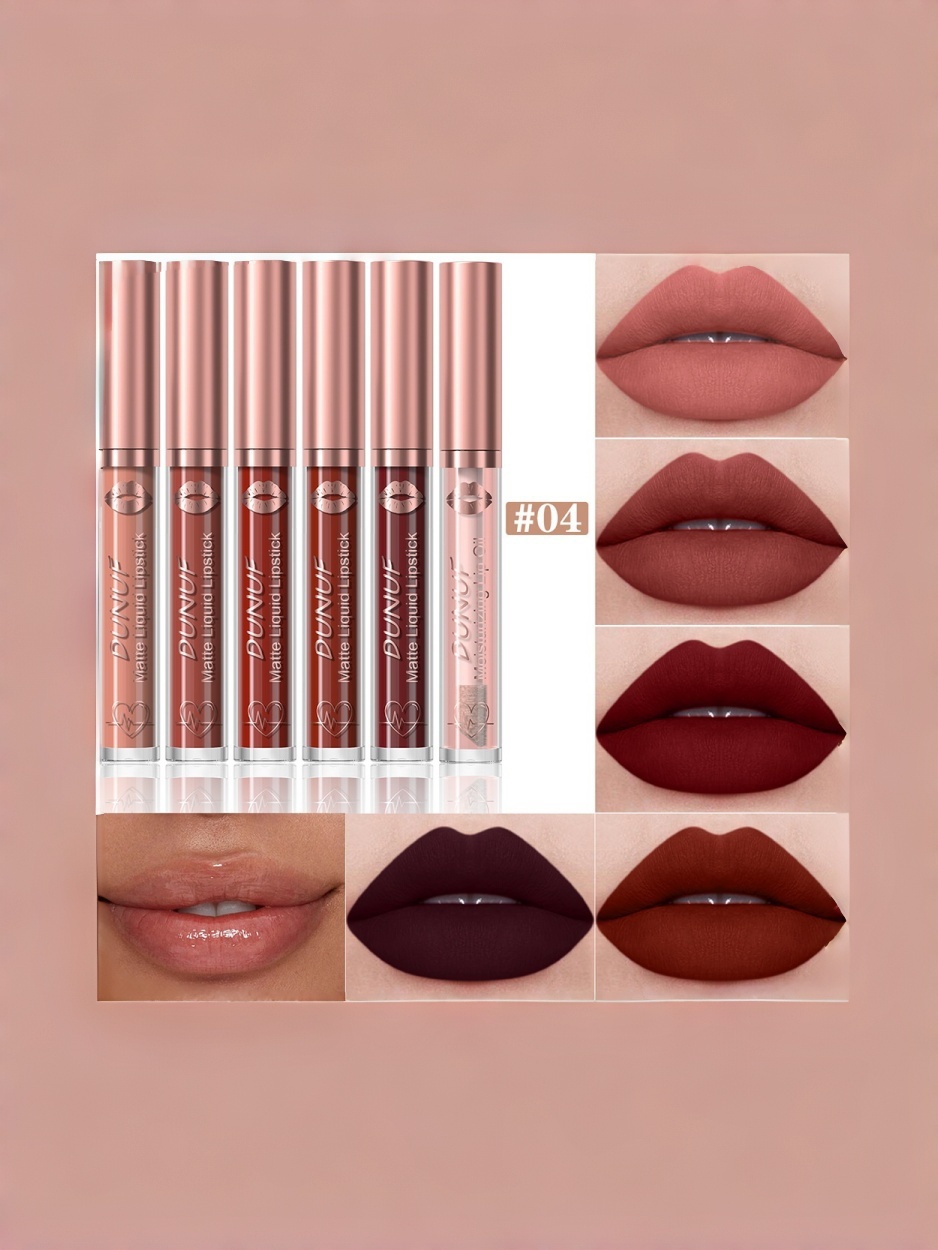 5-Piece Velvet Matte Liquid Lipstick Set