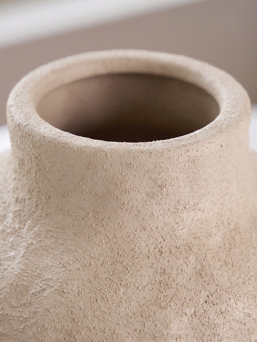 Audrey Madison Decorative Thumbprint Texture Ceramic Vase - 13x13x17 cm