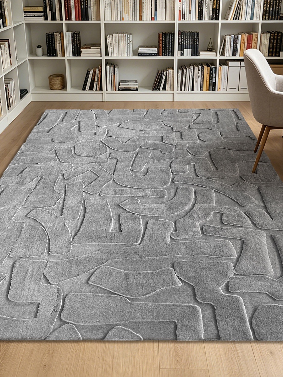 Timmy Rabbit Fur Jacquard Rug - 240x360 cm